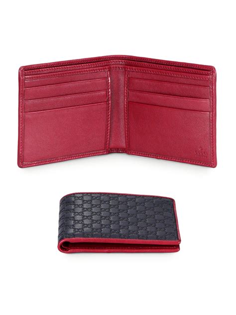 mens red gucci wallet|micro guccissima wallet.